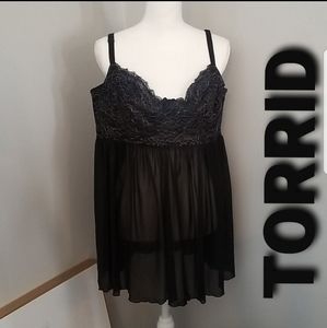 ||Torrid|| Lurex Strappy Underwire Babydoll-3